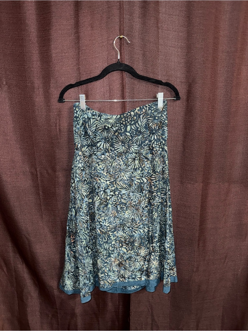 Nomadic Traders Teal and Cream Floral Midi Dress